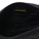 Tessuto Nylon Stitched Shoulder Bag Black