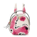 City Calfskin Tie Dye Print Mini Odette Backpack White Pink Black