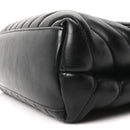 Calfskin Y Quilted Monogram Small Loulou Chain Satchel Black