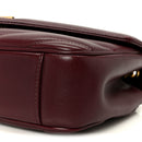 Lambskin Chevron Quilted Small LouLou Rouge Cabernet