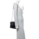 Suede Calfskin Y Quilted Monogram Small Loulou Chain Satchel Deep Marine