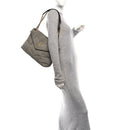 Denim Quilted Medium Loulou Puffer Monogram Chain Satchel Azur