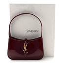 Patent Calfskin Le 5 A 7 Mini Hobo Red Grenat