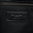 Crinkled Calfskin Matelasse Monogram Medium Niki Chain Satchel Black