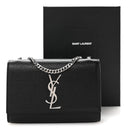 Grain De Poudre Small Monogram Kate Satchel Black