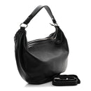 Calfskin Small Repeat Zip Hobo Black