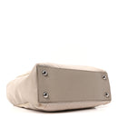 Nylon Saffiano Bi-Color Tote Grey