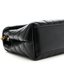 Calfskin Y Quilted Monogram Small Loulou Chain Satchel Black