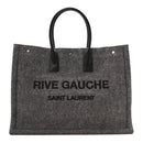 Wool Calfskin Rive Gauche Tote Grey