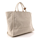 Linen Vitello Large Logo Tote Natural