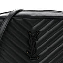 Calfskin Matelasse Monogram Monochrome Lou Camera Bag Black