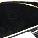 Saffiano Lux Medium Galleria Double Zip Black Black