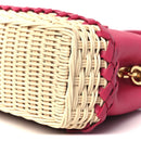 Rattan Taurillon Capucines Mini Magenta