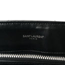 Calfskin Y Quilted Monogram Medium Loulou Chain Satchel Black