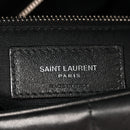 Lambskin Quilted Medium Loulou Puffer Monogram Chain Satchel Black