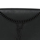 Grain De Poudre Medium Classic Monogram Monochrome Kate Satchel Black