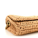 Raffia Monogram Tassel Kate 99 Dark Nude