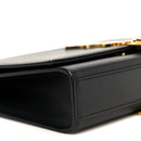 Smooth Calfskin Medium Classic Monogram Kate Tassel Satchel Black