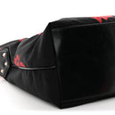 Tessuto Nylon Rose Shoulder Bag Black Rosso