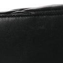 Lambskin Quilted Sade Puffer Envelope Clutch Black