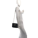 Lambskin Quilted Toy Loulou Puffer Monogram Chain Satchel Black