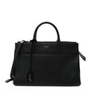 Grained Calfskin Medium Rive Gauche Cabas Black