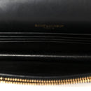 Smooth Calfskin Classic Monogram Kate Tassel Chain Wallet Black