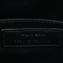 Patent Calfskin Crocodile Embossed Monogram Lou Camera Bag Black