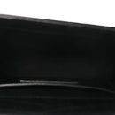 Calfskin Crocodile Embossed Small Classic Monogram Kate Tassel Satchel Black