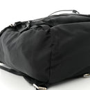 Tessuto Nylon Montagna Double Buckle Backpack Black