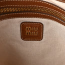 Canvas Calfskin Striped Ivy  Cacao Naturale