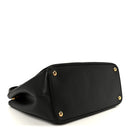 Saffiano Lux Large Galleria Double Zip Tote Black