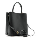 Saffiano Cuir Medium Panier Bucket Bag Black Fuoco