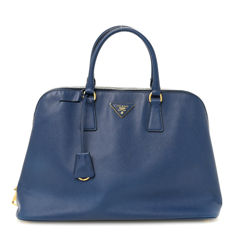 Saffiano Lux Medium Promenade Tote Bluette