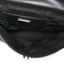 Re-Nylon Saffiano Triangle Shoulder Bag Black