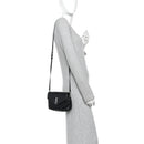 Calfskin Y Quilted Monogram Toy Loulou Crossbody Bag Black