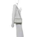 Grain De Poudre Medium Classic Monogram Kate Satchel Light Sage