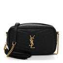 Grain De Poudre Matelasse Monogram Mini Lou Camera Bag Black