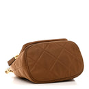 Re-Nylon Saffiano Stitched Re-Edition 1995 Chaine Drawstring Bucket Bag Brandy
