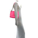 Crinkled Calfskin Matelasse Monogram Medium Niki Chain Satchel Rose Glow