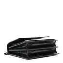 Calfskin Crocodile Embossed Medium Monochrome Monogram Sunset Black