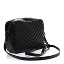 Calfskin Matelasse Monogram Lou Camera Bag Black