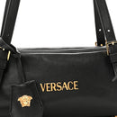 Lambskin Tag Bowling Bag Black