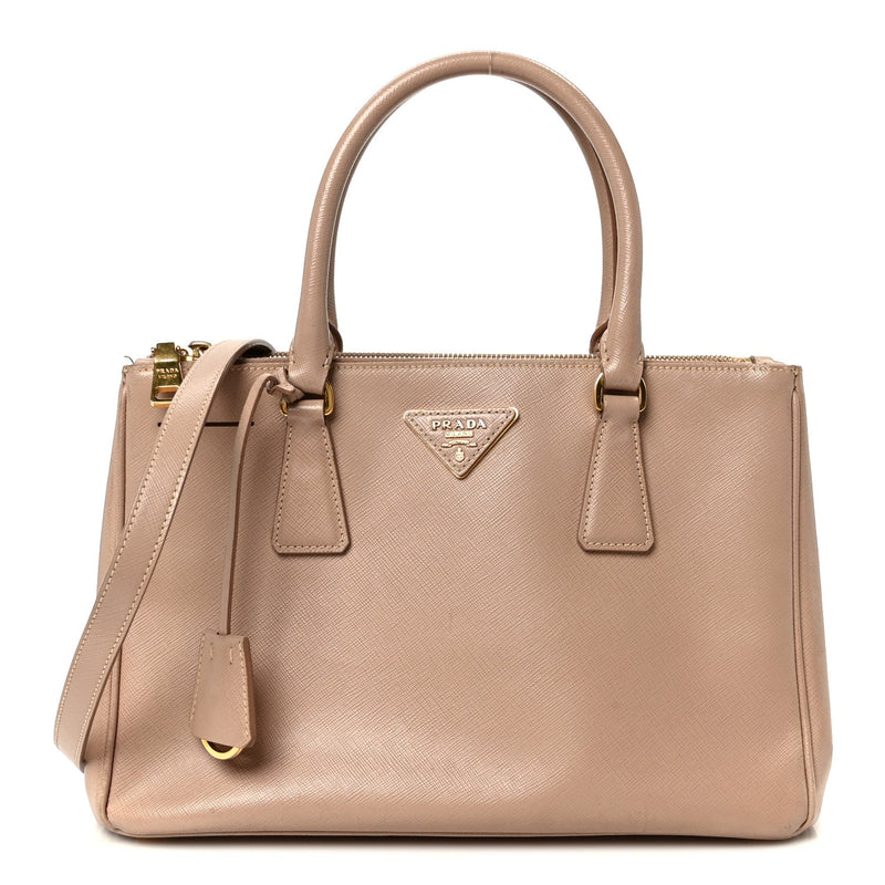 Saffiano Small Galleria Double Zip Tote Cammeo