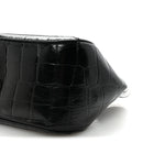Calfskin Crocodile Embossed Small Greca Goddess Shoulder Bag