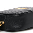 Grain De Poudre Matelasse Monogram Mini Lou Camera Bag Black