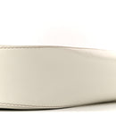 Brushed Calfskin Cleo Adjustable Strap Shoulder Bag White