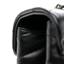 Calfskin Y Quilted Monogram Medium Loulou Chain Satchel Black