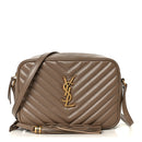 Calfskin Matelasse Monogram Lou Camera Bag Dark Beige