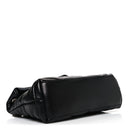 Lambskin Quilted Small Loulou Puffer Monogram Chain Satchel Black